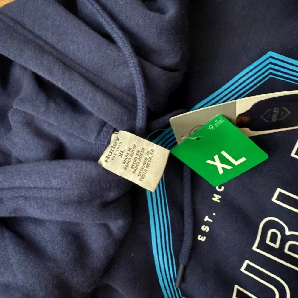 Hurley Dark Blue Graphic Hoodie - Picture 3 of 5